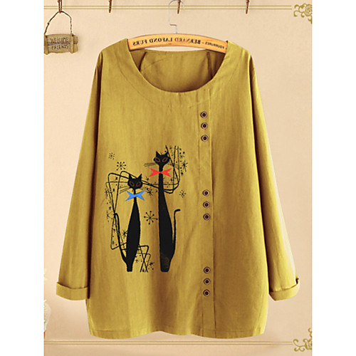 

Women's Daily Blouse - Geometric Yellow