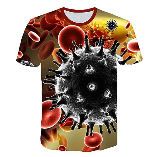 

Men's Daily T-shirt - 3D Print Red