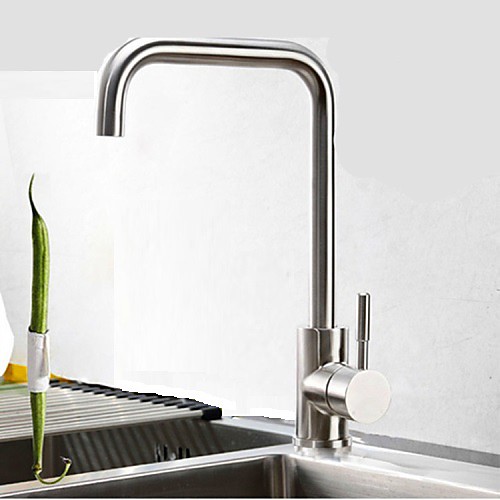 

Kitchen faucet - One Hole Nickel Brushed Bar / ­Prep Deck Mounted Contemporary Kitchen Taps / Single Handle One Hole