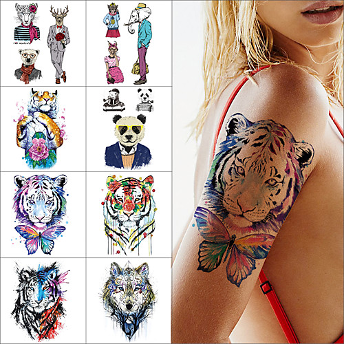 

1 pcs Temporary Tattoos Water Resistant / Waterproof / Safety / Best Quality Face / Body / Hand Water-Transfer Sticker Body Painting Colors
