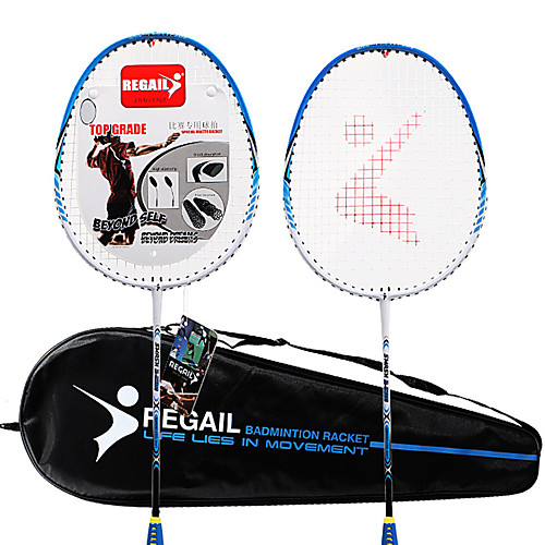 

1001 Badminton Rackets One-piece Suit Aluminum Alloy / Fiber Shock Absorption / Durable 2 badminton rackets 1 storage bag Indoor Outdoor