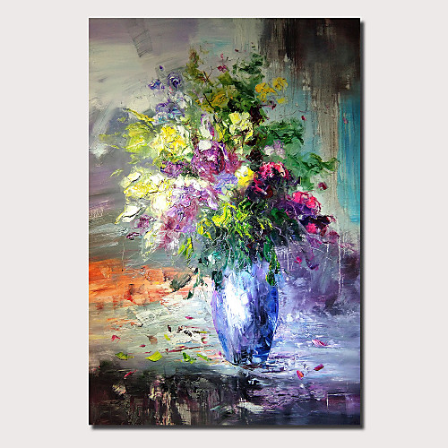 

Oil Painting Hand Painted - Abstract Landscape Comtemporary Modern Stretched Canvas