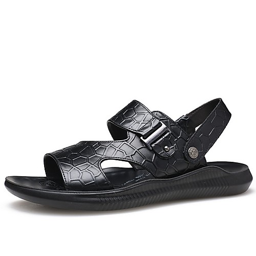 

Men's PU Summer Sandals Non-slipping Brown / Black