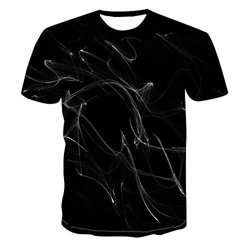 

Men's Club Weekend Street chic / Punk & Gothic T-shirt - 3D / Abstract / Graphic Print Black