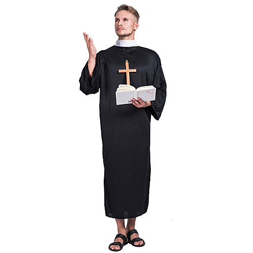

Wizard Outfits Party Costume Adults' Men's Halloween Halloween Festival / Holiday Polyster Black Men's Carnival Costumes / Leotard / Onesie