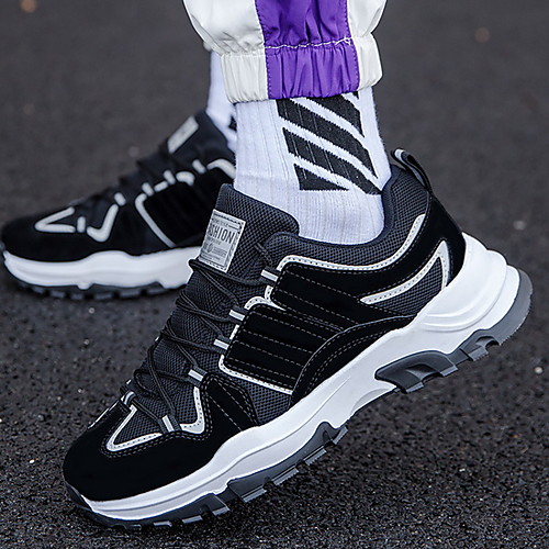 

Men's Mesh Spring Casual Athletic Shoes White / Black / Gray