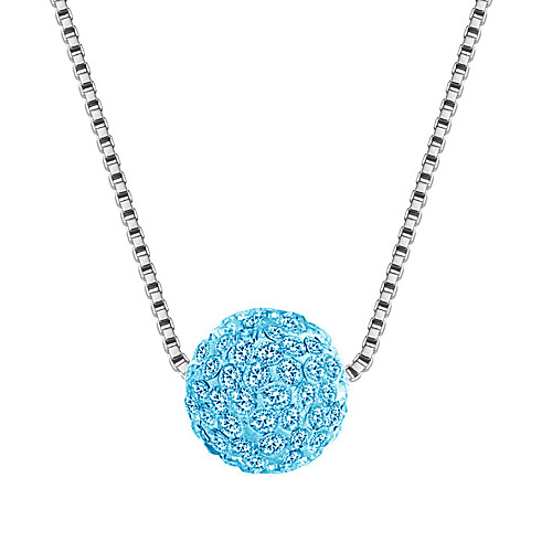 

Women's Pendant Necklace Necklace Friends European Romantic Casual / Sporty Sweet Chrome Gold Silver Blue 45 cm Necklace Jewelry 1pc For Street Festival