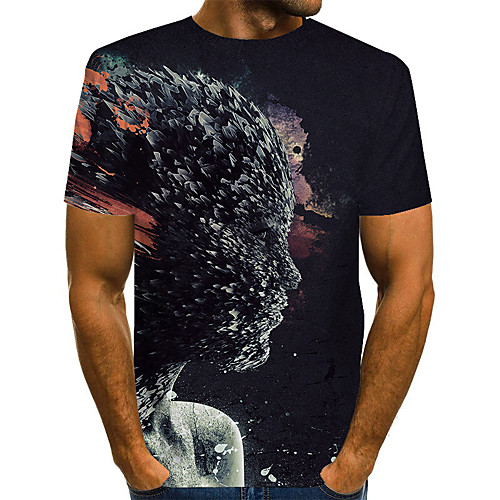 

Men's Daily Basic T-shirt - 3D Rainbow