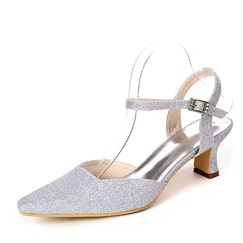 

Women's Wedding Shoes Block Heel Square Toe Synthetics Minimalism Spring & Summer Light Purple / Champagne / White / Party & Evening