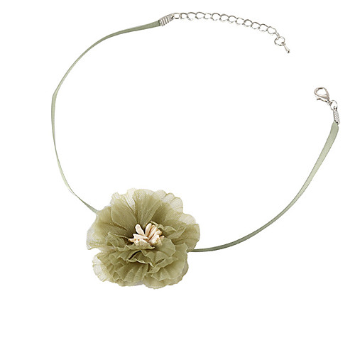 

Women's Choker Necklace Necklace Friends European Romantic Casual / Sporty Sweet Chrome Green 35 cm Necklace Jewelry 1pc For Street Festival
