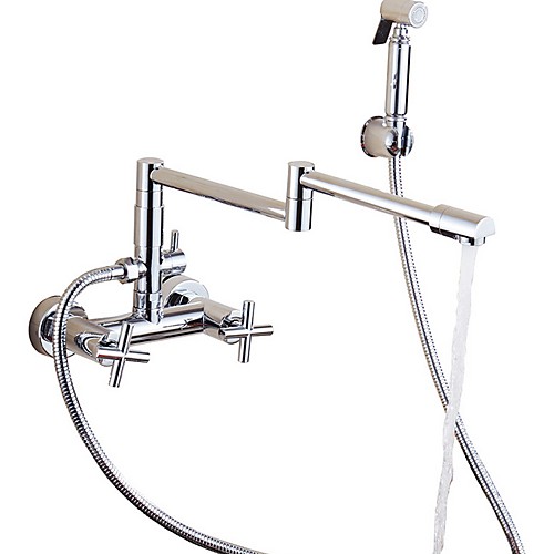 

Kitchen faucet - Two Handles Two Holes Electroplated Pot Filler Contemporary Kitchen Taps