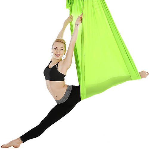 

Flying Swing Aerial Yoga Hammock Silk Fabric Extension Straps Sports Chinlon Inversion Pilates Antigravity Yoga Trapeze Sensory Swing Ultra Strong Antigravity Durable Anti-tear Decompression