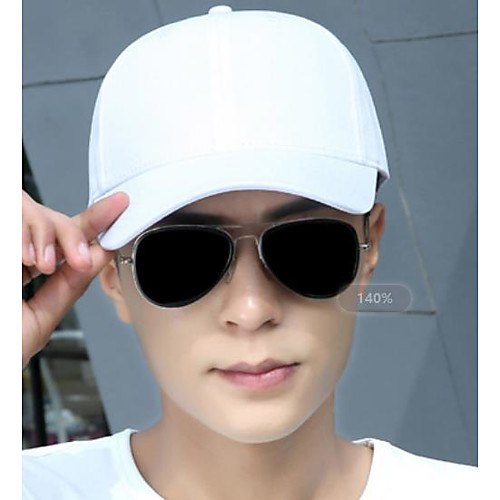

Unisex Basic Polyester Baseball Cap-Solid Colored Black Wine White