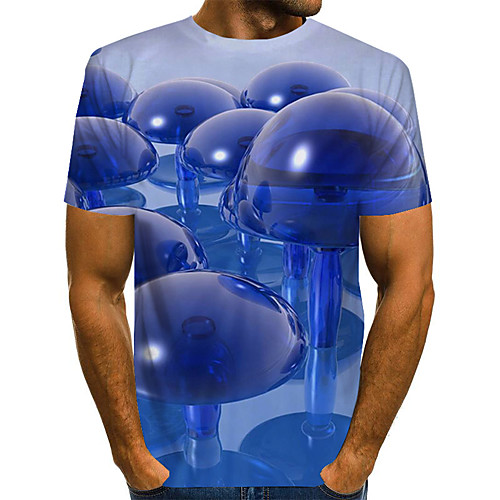 

Men's Daily Basic T-shirt - 3D Rainbow