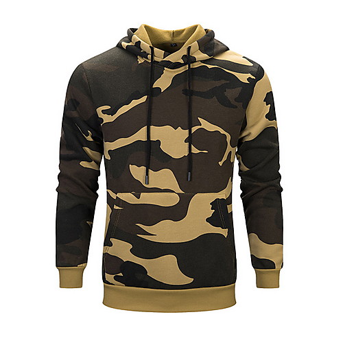 

Men's Basic Hoodie - Camo / Camouflage Army Green US32 / UK32 / EU40