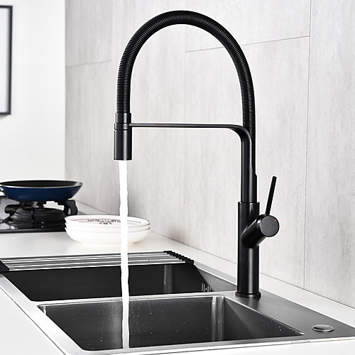 

Kitchen faucet - Single Handle Two Holes Chrome Pull-out / ­Pull-down Centerset Contemporary Kitchen Taps