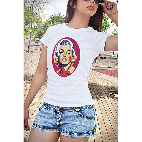 

Inspired by Funny Slogan Audrey Hepburn Marilyn Monroe Celebrity Cosplay Costume T-shirt Polyster Print Printing T-shirt For Women's