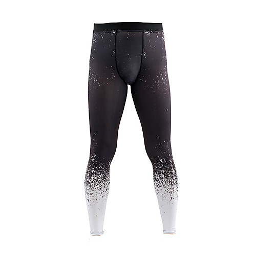 

Men's Leggings Running Tights Compression Pants Sports Winter Underwear Leggings Bottoms Running Fitness Jogging Breathable Moisture Wicking Soft 3D Print Purple Blue Black / High Elasticity / Skinny