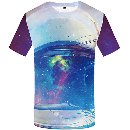 

Men's Daily Street chic T-shirt - 3D Print Rainbow