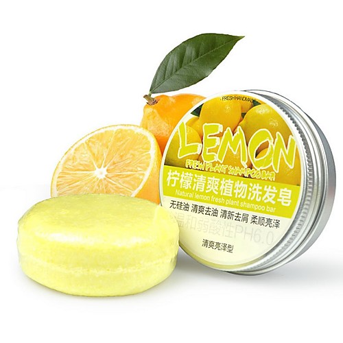 

Solid Shampoo Bar, Made With Natural & Organic Lemon Grass, Sulfate-Free, Cruelty-Free & Vegan, All Hair Types, 3 Ounce Bar