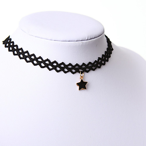 

Women's Choker Necklace Necklace Friends European Romantic Casual / Sporty Sweet Chrome Black Gold 15 cm Necklace Jewelry 1pc For Street Festival