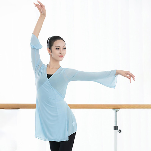 

Ballet Tops Women's Training / Performance Tulle Bandage Long Sleeve Top