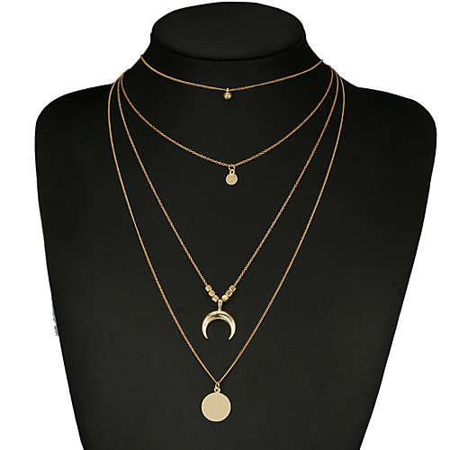 

Women's Necklace Friends European Romantic Casual / Sporty Sweet Chrome Gold 63 cm Necklace Jewelry For Street Festival