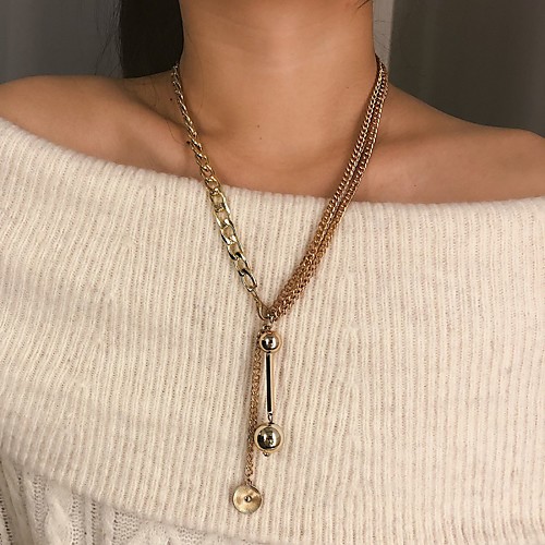 

Women's Necklace Friends European Romantic Casual / Sporty Sweet Chrome Gold Silver 10 cm Necklace Jewelry 1pc For Street Festival