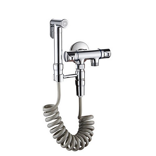 

G1/2 Bidet Toilet Sprayer with Bracket Holder Shattaf Cloth Diaper Washer Bathroom Cleaning Stainless Steel Shower Head Hose for Personal Hygiene,Pet Bath,Cloth Diaper,Mop Pool,Washing Mac