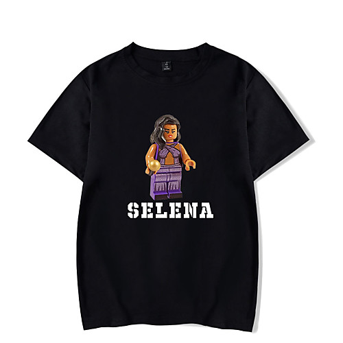 

Inspired by Cosplay Selena quintanilla Cosplay Costume T-shirt Pure Cotton Print Printing T-shirt For Men's / Women's