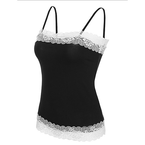 

Women's Backless Babydoll & Slips Nightwear Solid Colored Black White Dark Gray S M L