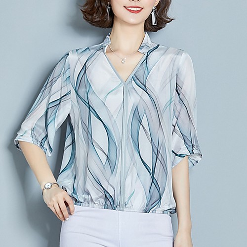 

Women's Daily Shirt - Visual Deception Blue
