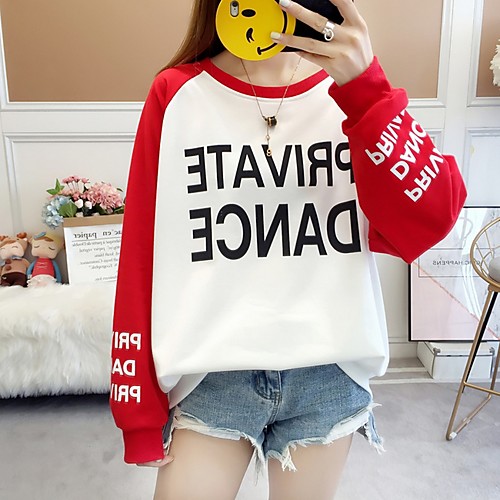 

Women's Basic Sweatshirt - Letter Red M