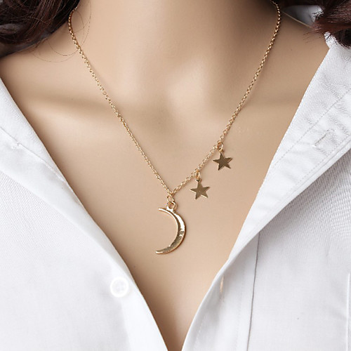 

Women's Pendant Necklace Necklace Friends European Romantic Casual / Sporty Sweet Chrome Gold 45 cm Necklace Jewelry 1pc For Street Festival