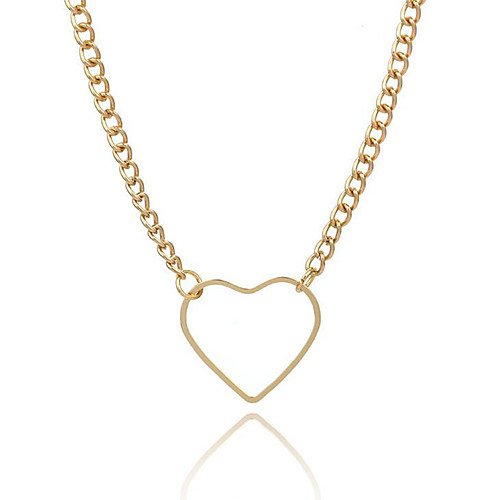 

Women's Necklace Friends European Romantic Casual / Sporty Sweet Chrome Gold Silver 34.5 cm Necklace Jewelry 1pc For Street Festival