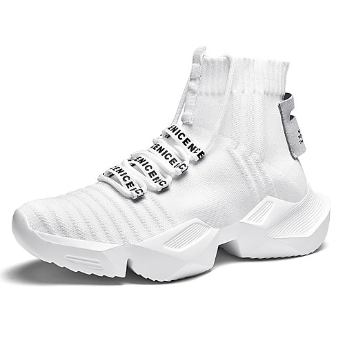 

Men's Tissage Volant Fall / Spring & Summer Sporty / Casual Athletic Shoes Running Shoes / Walking Shoes Breathable Black / White / White / Black