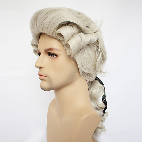

Cosplay Judge Cosplay Wigs Men's Women's Asymmetrical 21 inch Heat Resistant Fiber Curly Black Blonde White Blonde White Black Anime