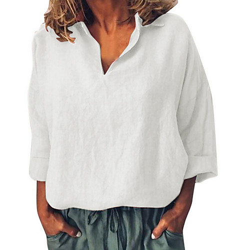 

Women's Daily Shirt - Solid Colored Yellow