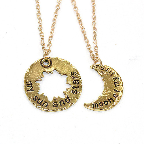 

Women's Necklace Friends European Romantic Casual / Sporty Sweet Chrome Gold Silver 43 cm Necklace Jewelry 1pc For Street Festival