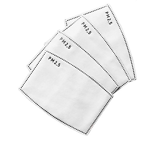 

Mask Replacement Filters 3D Windproof Breathable Cycling Dust Proof Bike / Cycling White Polyester for Unisex Adults' Running Hiking Exercise & Fitness Outdoor Exercise Cycling / Bike 3D 5pcs