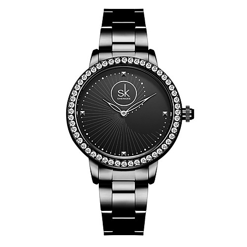 

Women's Steel Band Watches Luxury Fashion Stainless Steel Japanese Quartz Rose Gold Black Water Resistant / Waterproof 30 m 1 pc Analog One Year Battery Life