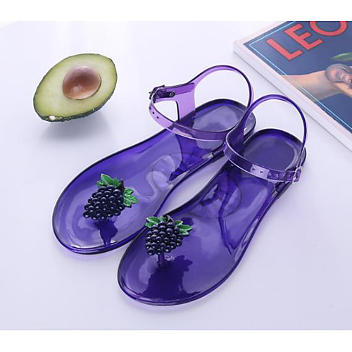 

Women's Sandals Katy Perry Sandals Flat Heel Open Toe PU Summer Purple / Yellow / Red