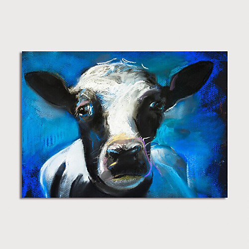 

Hand Painted Rolled Canvas Oil Painting Abstract Animal by Knife Home Decoration Painting Only