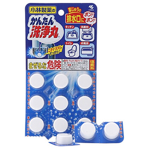 

Japan Pride Automatic Toilet Bowl Cleaner Tablets with Bleach 12 Pcs Sanitizer/Deodorizes Plumpling Cleanser Unscented