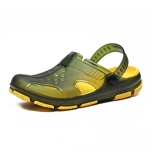 

Men's Rubber Summer Casual Sandals Green / Blue / Black