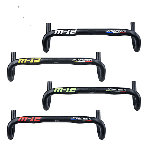 

JIMAITEAM Carbon Fiber Bike Handlebar Road Bike Handlebar 31.8 mm 400/420/440 mm Cycling Comfortable Ergonomic Design Road Bike Fixed Gear Bike Cycling Black / Yellow White Red 3K Matt