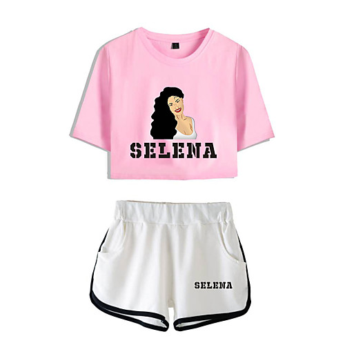 

Inspired by Cosplay Selena quintanilla Pants Cosplay Costume Pure Cotton Print 2-Piece Printing Shorts For Men's / Women's / Hoodie / Hoodie