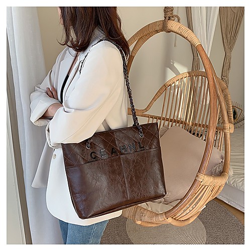 

Women's Zipper PU Wristlet Solid Color Dark Brown / Red / Brown