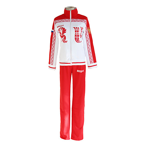 

Inspired by Yuri!!! on ICE Victor Nikiforov Anime Cosplay Costumes Japanese Cosplay Suits Coat Pants For Men's Women's