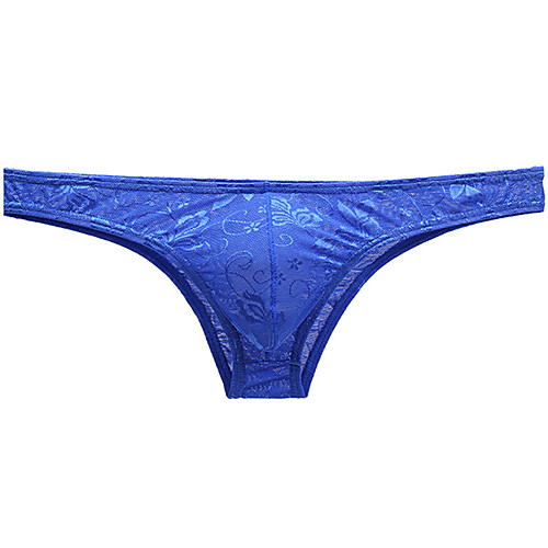 

Men's Lace Briefs Underwear - Normal Low Waist Black White Purple M L XL